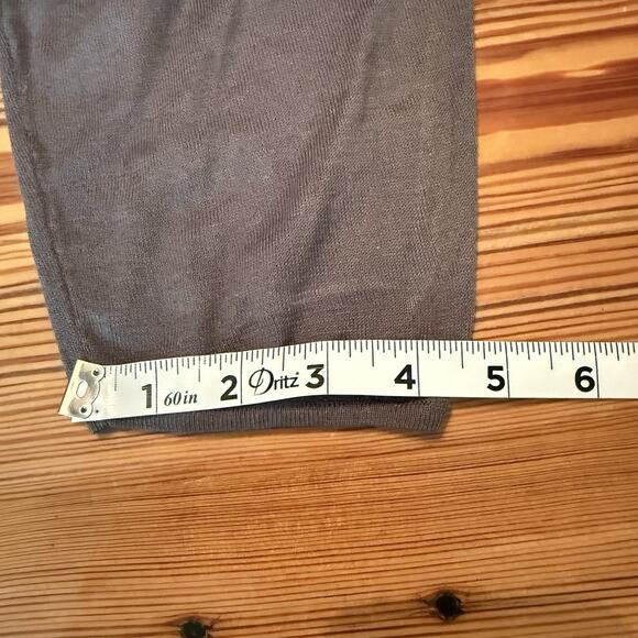 Garnet Hill Sweater Top Women’s LG Gray Silk Blend Lagenlook Oversized Dolman - Picture 10 of 11